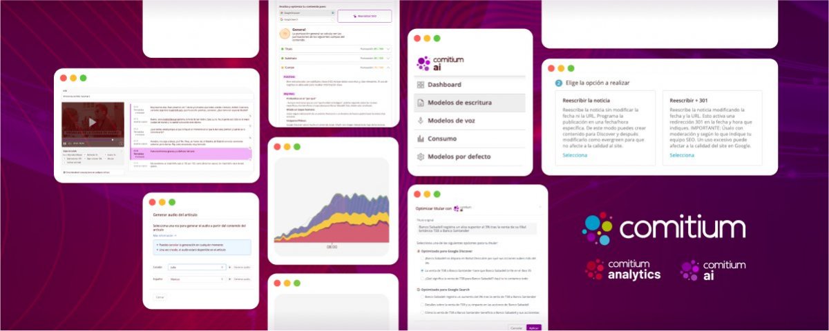 Novedades Comitium: IA, datos y nuevas herramientas para tu redacción